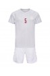 Danmark Joakim Maehle #5 Babyklær Borte Fotballdrakt til barn VM 2022 Korte ermer (+ Korte bukser)
